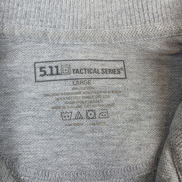 5.11 Tactical Utility Long Sleeve Polo Shirt Size L - Picture 6 of 7